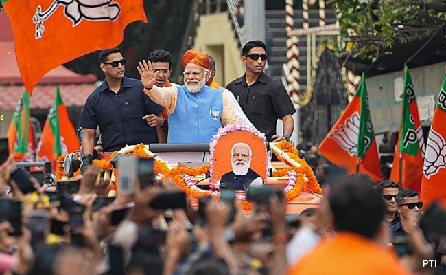 PM Holds Massive Roadshow In Bengaluru As BJP Raises Karnataka Poll Pitch