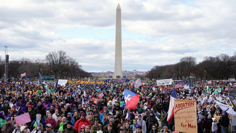 Anti-abortion activists attend first March for Life ?with fresh resolve? post-Roe | CNN Politics
