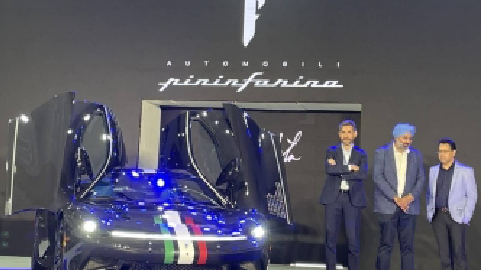 Battista Worlds Fastest Accelerating Electric-Car Unveiled at Hyderabad E-Motor Show