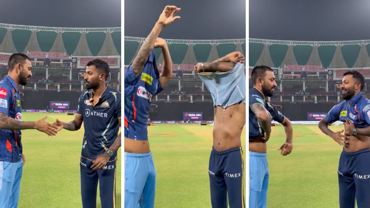 WATCH: Pandya Brothers, Hardik and Krunal Exchange Jerseys after GT Beat LSG in Thriller