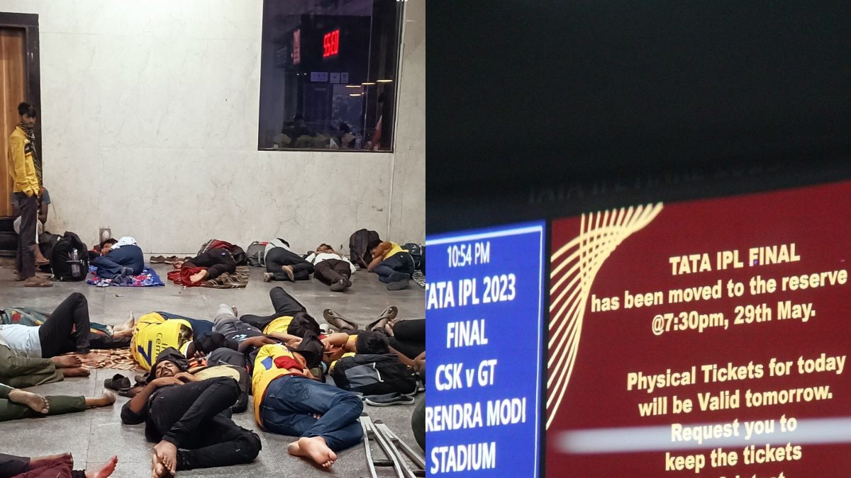 Chennai Super Kings Fans Sleep at Railway Station After IPL 2023 Final Postponed Due to Rain