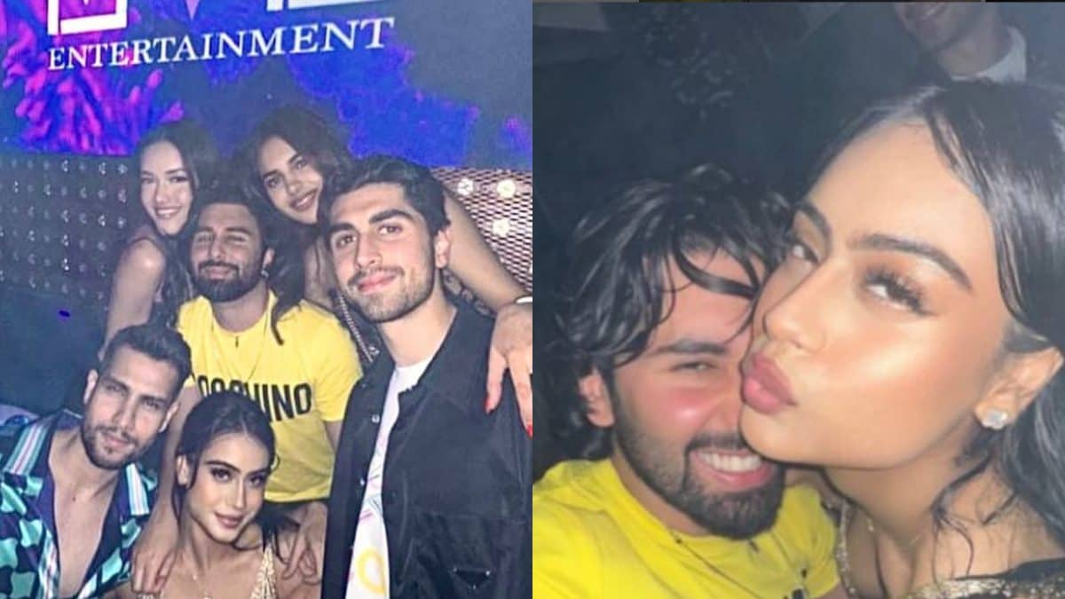 Nysa Devgn Rocks a Golden Outfit, Hugs BFF Orry as They Party In London; Photos Go Viral Nysa Devgn Rocks a Golden Outfit, Hugs BFF Orry as They Party In London; Photos Go Viral