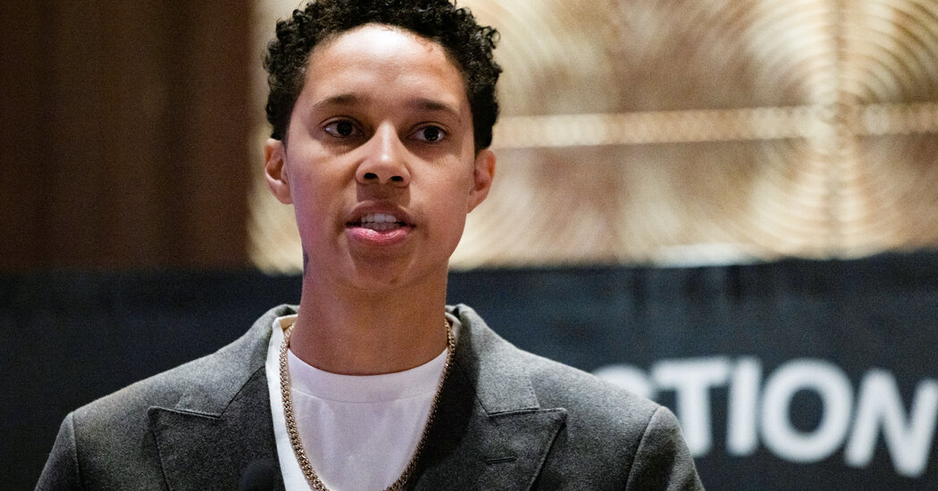Brittney Griner Speaks to Reporters for First Time Since Release From Russia