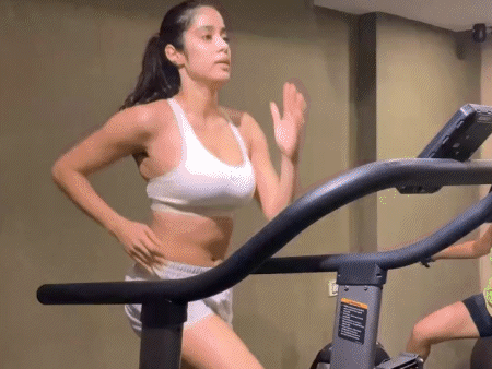 Janhvi Kapoor shared workout video: sweating heavily with trainer in gym, fans praised