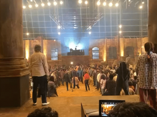 An uncontrolled truck entered the set of the film Mark Antony: more than 100 people were present at the time of the incident, actor Vishal said  a gap of a few inches saved his life