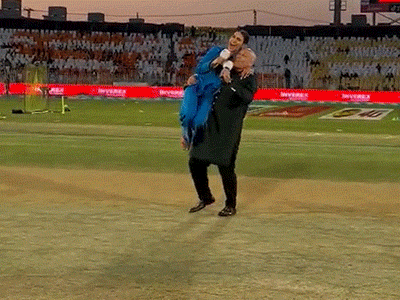 Presenter Danny Morrison surprised in Pakistan League: He lifted fellow female anchor Irene Holland on her lap and swung, she said ? thank you uncle