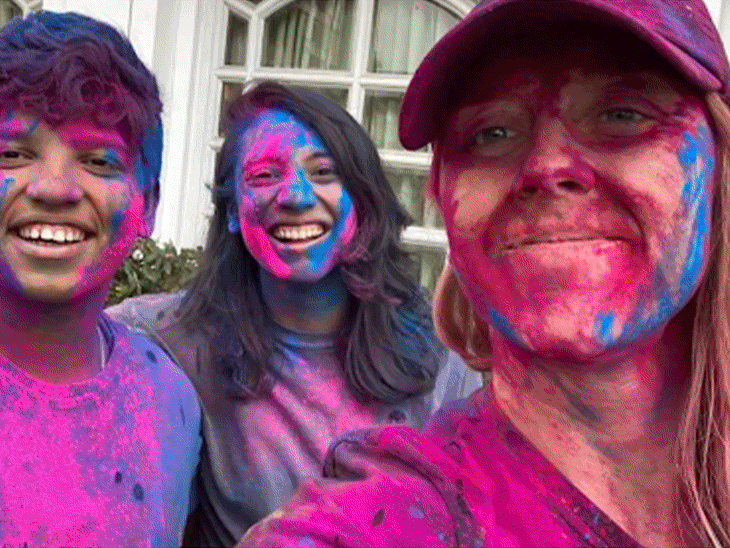 Colors showered after runs in WPL: not only Indian players but also foreign players were in awe of colors