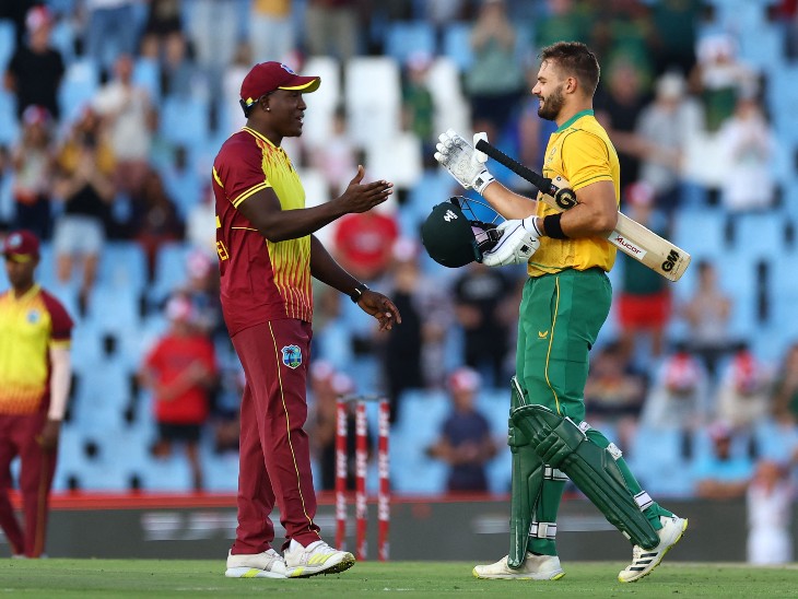 South Africa chased the biggest score of T20I: De Kock scored a century in 44 balls;  Charles broke Chris Gayles record