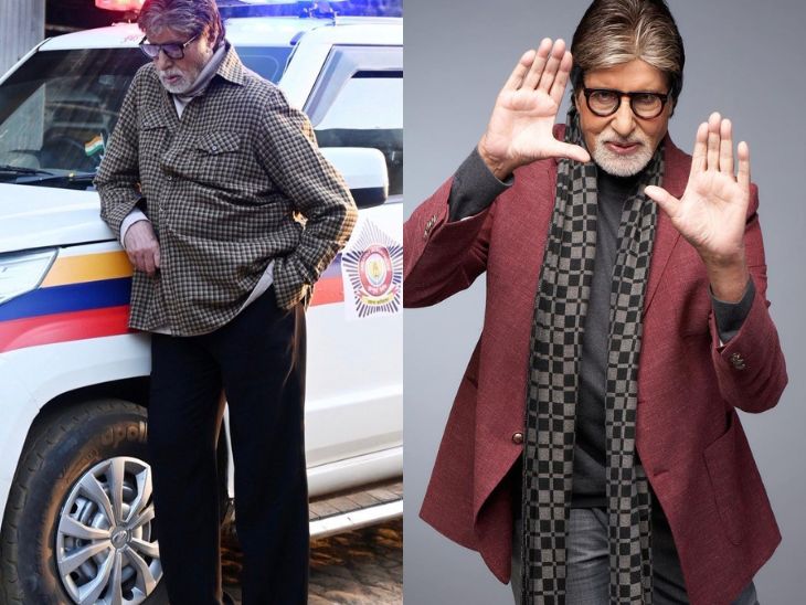 Amitabh seen in front of police jeep after challan: shared the photo and said- Arrested, fans said- It is difficult not impossible to catch the don