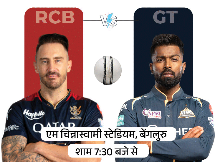 Bengaluru vs Gujarat, second match in IPL today: RCB can reach the playoffs by winning;  Learn Possible Playing-11